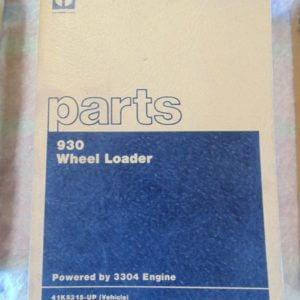 Caterpillar 930 Wheel Loader Parts Manual 41K5315