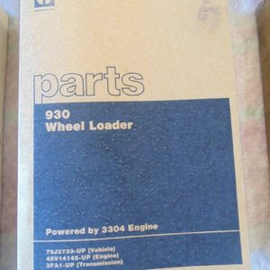 Caterpillar 930 Wheel Loader Parts Manual 79J3733