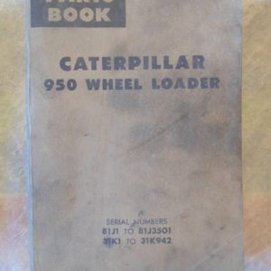 Caterpillar 950 Wheel Loader Parts Manual 81J1 to 81J3501 31K1 to 31K942