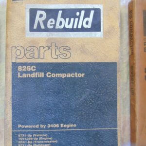 Caterpillar 826C Landfill Compactor Parts Manual 8TX1