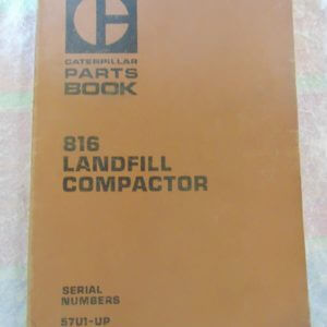 Caterpillar 816 Landfill Compactor Parts Manual 57U1