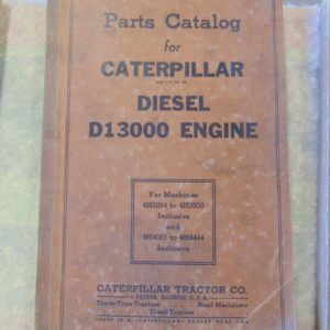 Caterpillar Diesel D13000 Engine Parts Manual 4H2294 4H4001