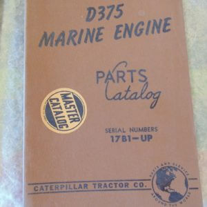 Catepillar D375 Marine Engine Parts Manual 17B1