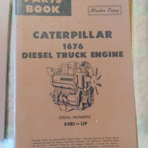 Caterpillar 1676 Diesel Truck Engine Parts Manual 54B1