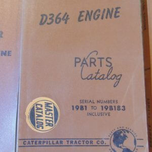Caterpillar D364 Engine Parts Manual 19B1 to 19B183