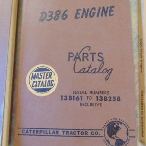Caterpillar D386 Engine Parts Manual 13B161 to 13B258