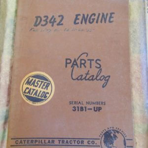 Caterpillar D342 Engine Parts Manual 31B1
