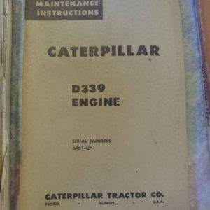 Caterpillar D339 Engine Operation and Maintenance 34B1