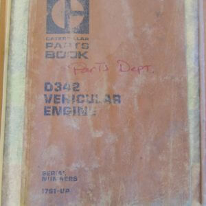 Caterpillar D342 Vehicular Engine Parts Manual 17S1