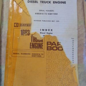 Caterpillar 1693 Diesel Truck Engine Parts Manual 65B2918 to 65B11050