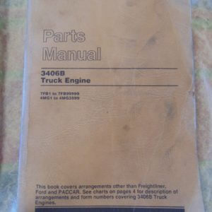 Caterpillar 3406B Truck Engine Parts Manual 7FB1 4MG1