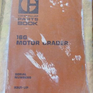 Caterpillar 16G Motor Grader Parts Manual 93U1