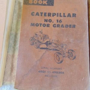 Caterpillar 16 Motor Grader Parts Manual 49G1 to 49G304