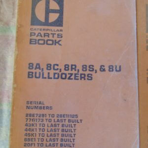 Caterpillar 8A 8C 8R 8S 8U Bulldozers Parts Manual 44K 45K 69E 20F 43K +