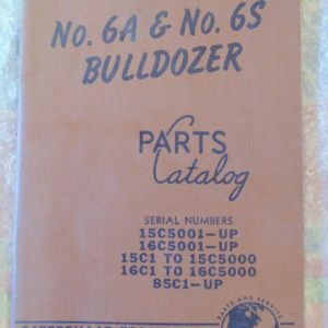 Caterpillar 6A 6S Bulldozer Parts Manual 15c5001 16c5001 85c1