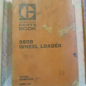 Caterpillar 980B Wheel Loader Parts Manual