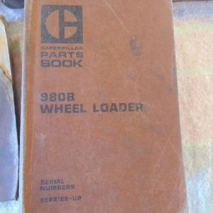Caterpillar 980B Wheel Loader Parts Manual 89P2168