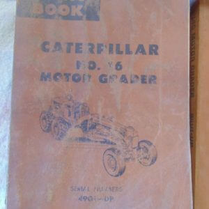 Caterpillar 16 Motor Grader Parts Manual 49G305