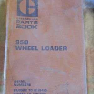 Caterpillar 950 Wheel Loader Parts Manual 81J3502 to 81J5410