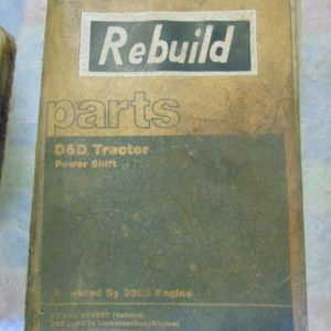 Caterpillar D6D Tractor Power Shift Parts Manual 4X1 to 4X6607