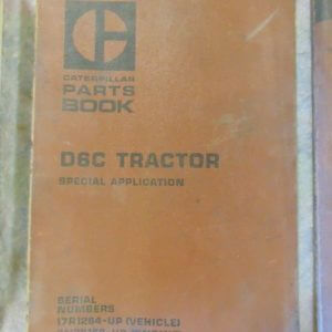 Caterpillar D6C Tractor Special Application Parts Manual 17R1284