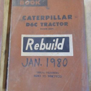 Caterpillar D6C Tractor Power Shift Parts Manual 10K1 to 10K7952