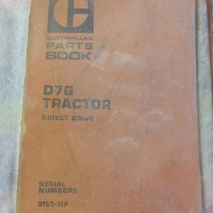Caterpillar D7G Tractor Direct Drive Parts Manual 91V1