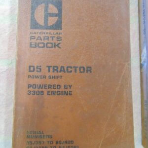 Caterpillar D5 Tractor Power Shift Parts Manual 95J357 to 95J420 96J2388 to 96J5261