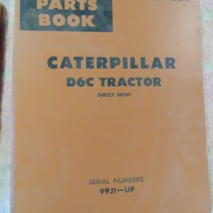 Caterpillar D6C Tractor Direct Drive Parts Manual 99J1