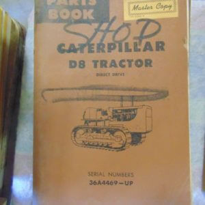 Caterpillar D8 Tractor Parts Manual 36A4469