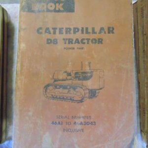 Caterpillar D8 Tractor Power Shift Parts Manual 46A1 to 46A3043