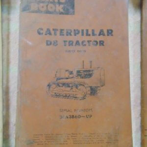 Caterpillar D8 Tractor Direct Drive Parts Manual 36A3860