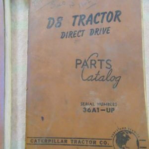 Caterpillar D8 Tractor Direct Drive Parts Manual 36A1