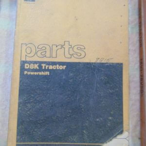 Caterpillar D8K Tractor Power Shift Parts Manual 77V1 to 77V5005