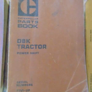 Caterpillar D8K Tractor Power Shift Parts Manual 77V1