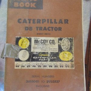 Caterpillar D8 Tractor Direct Drive Parts Manual 2U15001 to 2U23537