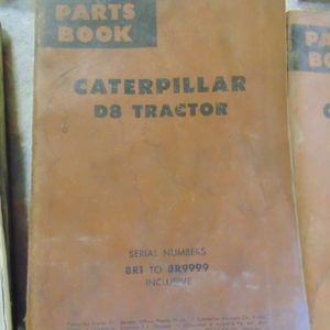 Caterpillar D8 Tractor Parts Manual 8R1 to 8R9999