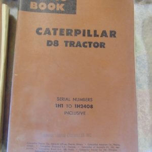Caterpillar D8 Tractor Parts Manual 1H1 to 1H2408