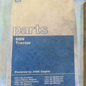 Caterpillar D8N Tractor Parts Manual 9TC1