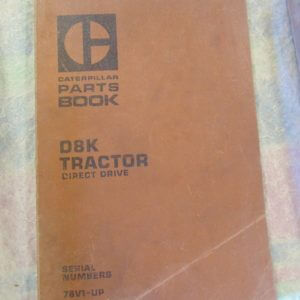 Caterpillar D8K Tractor Direct Drive Parts Manual 76V1