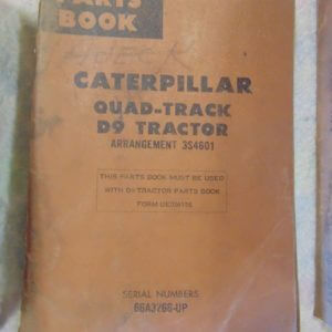 Caterpillar Quad Track D9 Tractor Parts Manual 66A3266 Arr 3S4601