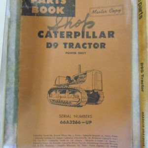 Caterpillar D9 Tractor Power Shift Parts Manual 66A3266
