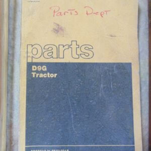 Caterpillar D9G Tractor Parts Manual 66A9418 to 66A12015