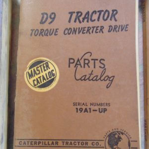 Caterpillar D9 Tractor Torque Converter Drive Parts Manual 19A1