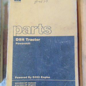 Caterpillar D9H Tractor Power Shift Parts Manual 90V4940