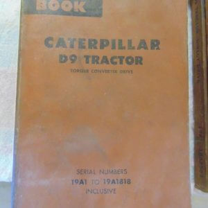 Caterpillar D9 Tractor Torque Converter Parts Manual 19A1 to 19A1818