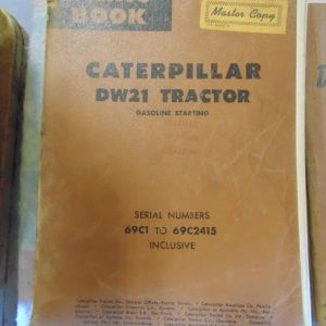 Caterpillar DW21 Tractor Gas Starting Parts Manual 69C1 to 69C2415