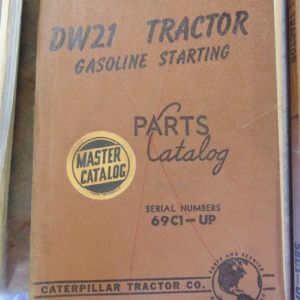 Caterpillar DW21 Tractor Gas Starting Parts Manual 69C1