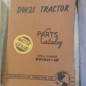 Caterpillar DW21 Tractor Parts Manual 8W1061