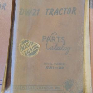 Caterpillar DW21 Tractor Parts Manual 8W1
